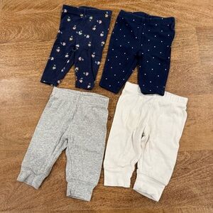 Lot 4, baby leggings. Brands vary